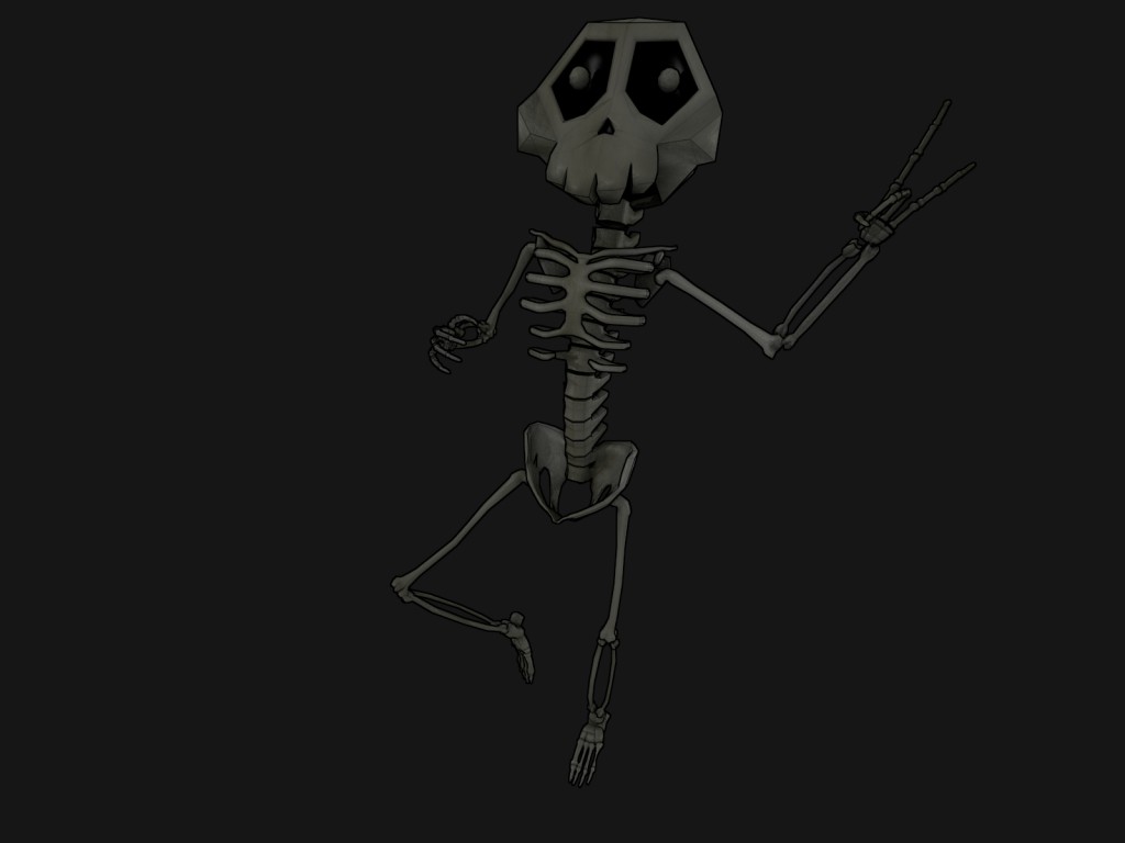 Cartoon_Skeleton_Rigged preview image 1